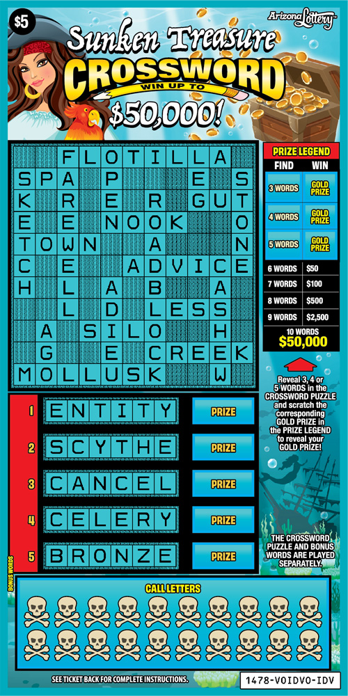Sunken Treasure Crossword