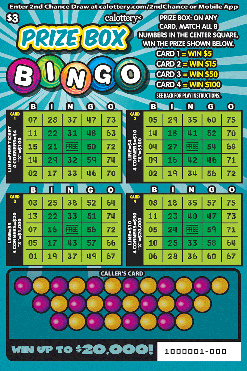 1579 3 prize box bingo